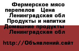 Фермерское мясо перепелов › Цена ­ 600 - Ленинградская обл. Продукты и напитки » Домашние продукты   . Ленинградская обл.